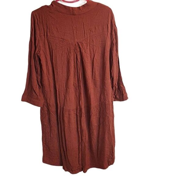 Anthropologie Just Female Womens Rust Strappy Midi Dress Size M - Picture 10 of 10